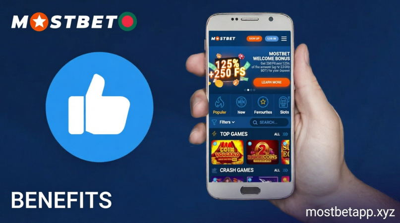 Mostbet app advantages and benefits list for Bengali players